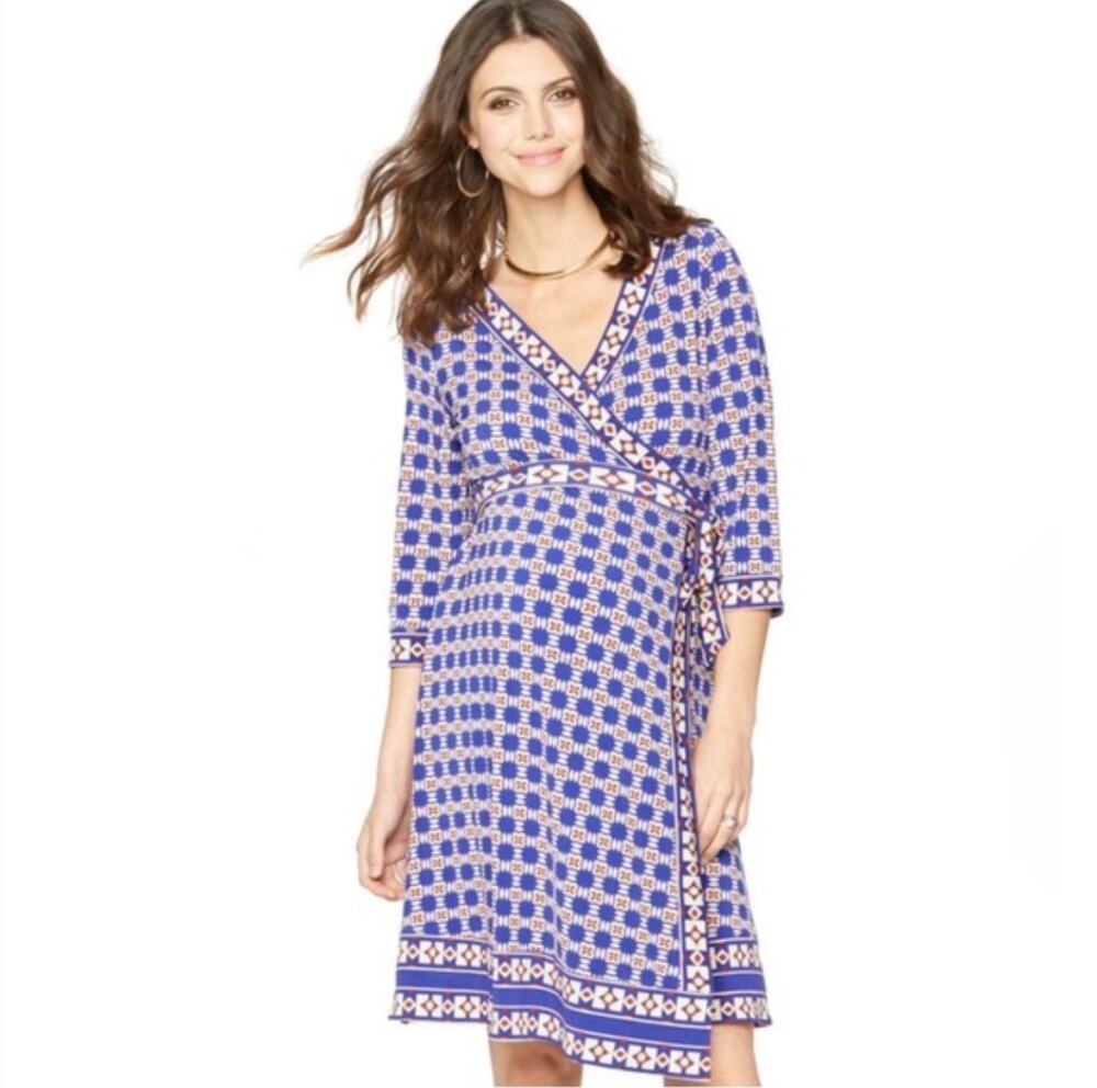 A Pea In The Pod Wrap Maternity Dress Women's Size XS